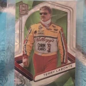 Panini Racing Card with Red and Yellow Suit